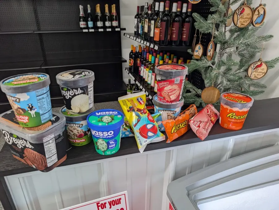 Pints of ice cream and frozen treats